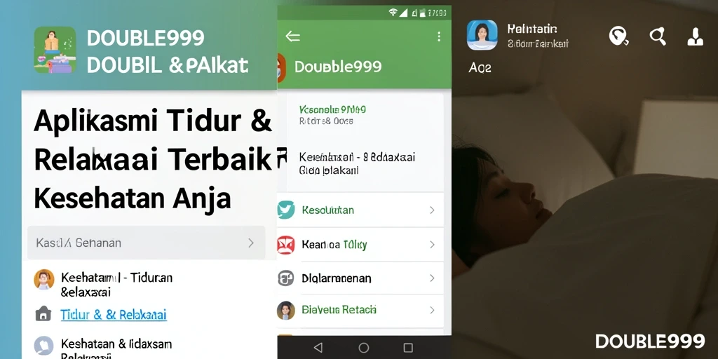 Antarmuka sederhana dan menenangkan dari aplikasi DOUBLE999.