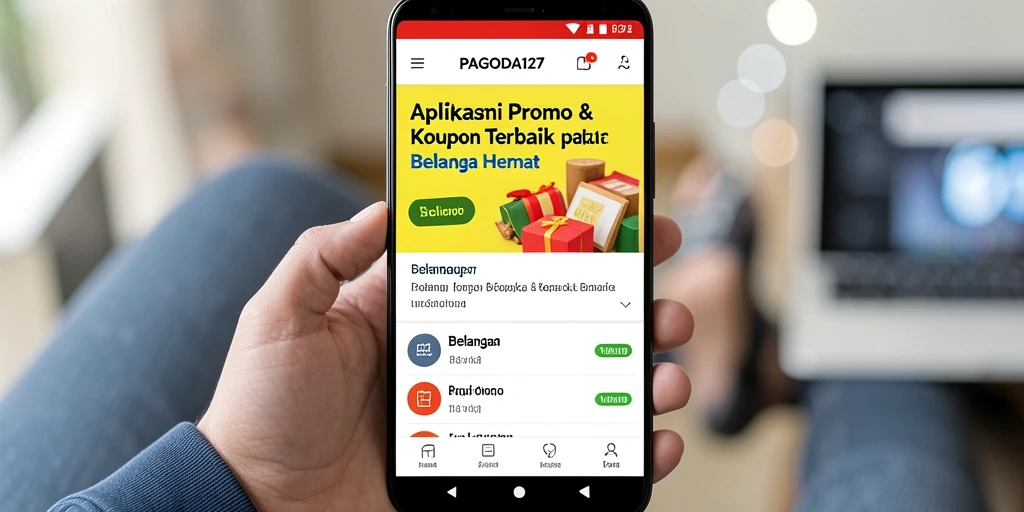 Screenshot antarmuka PAGODA127 menampilkan berbagai kupon menarik.
