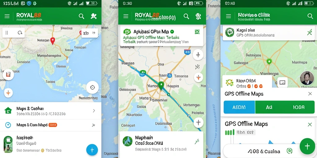 Antarmuka aplikasi ROYAL88 yang intuitif dan mudah digunakan.