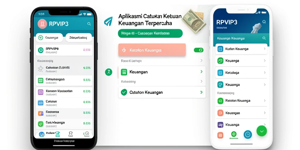 Tampilan antarmuka RPVIP3 yang menarik untuk catatan keuangan.