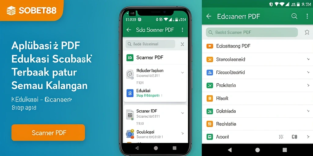 Antarmuka pengguna SOBET88 yang sederhana dan intuitif untuk pemindaian PDF.